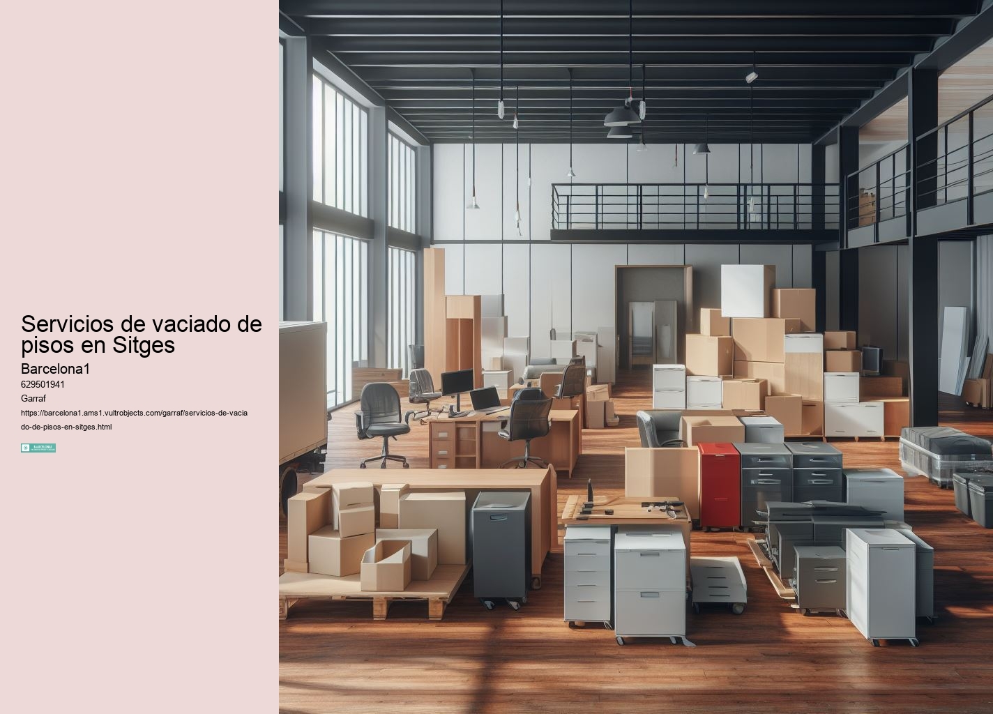 Servicios de vaciado de pisos en Sitges