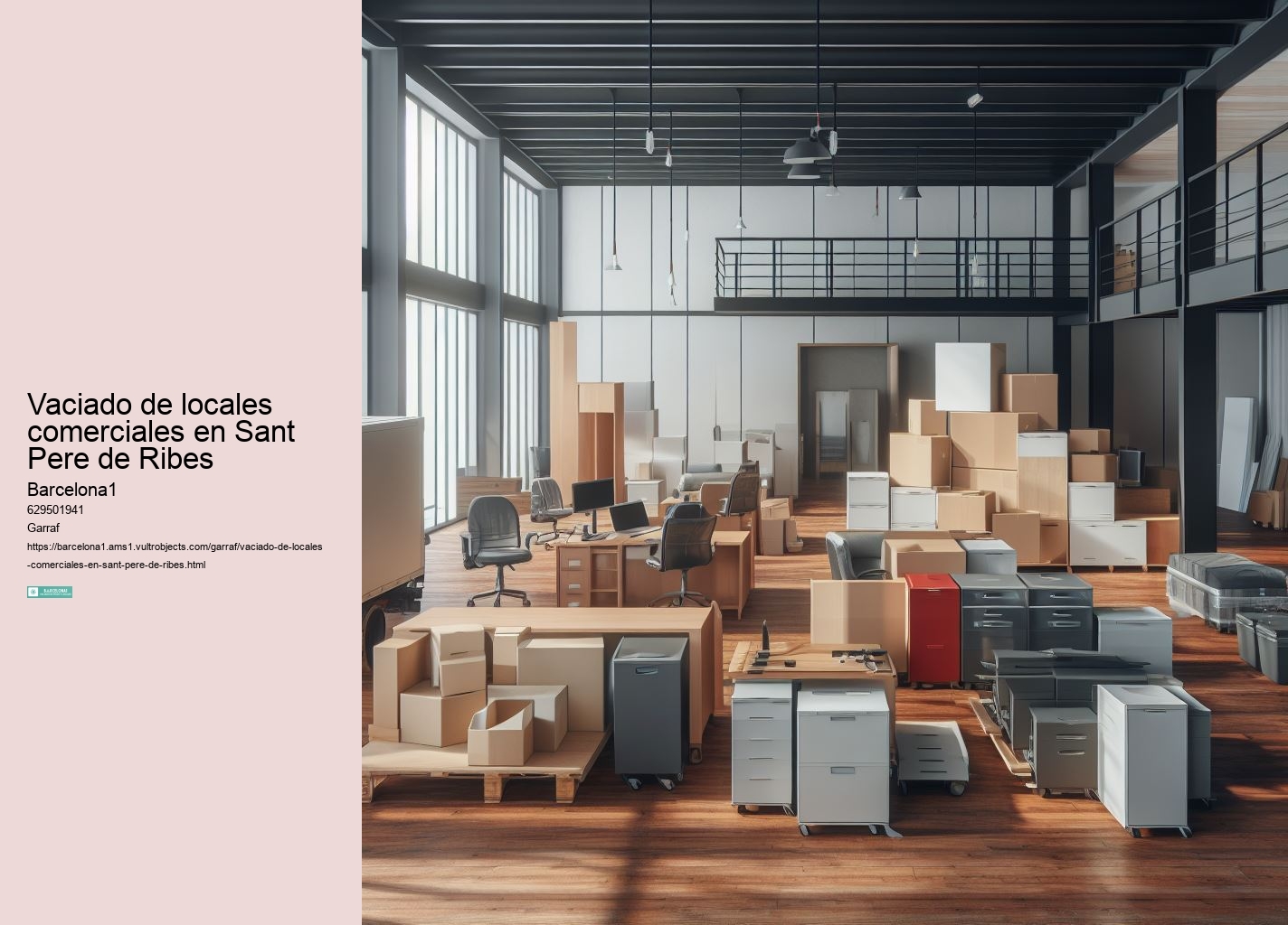 Vaciado de locales comerciales en Sant Pere de Ribes