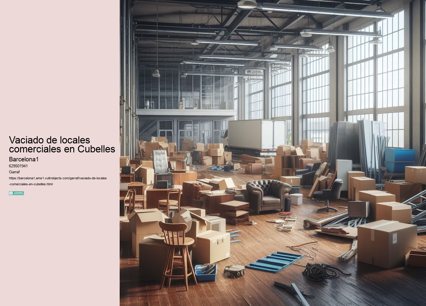 Vaciado de locales comerciales en Cubelles